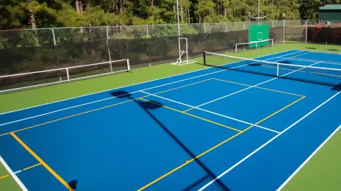 Tennis Court Used for Pickleball