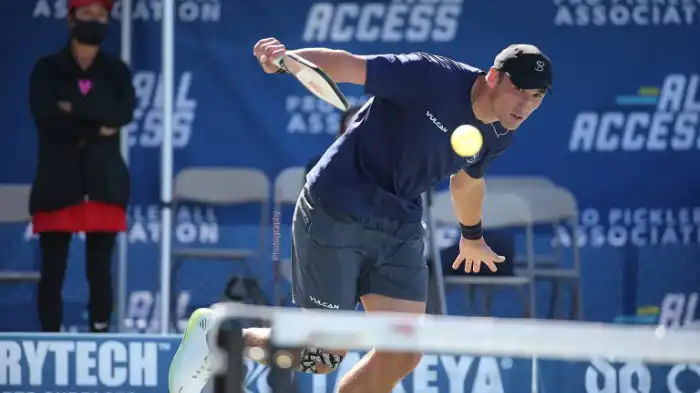 Jay Devilliers Playing Pickleball
